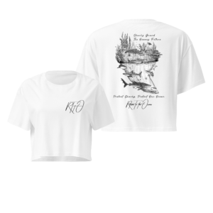 Cropped Tee - Shark Tooth