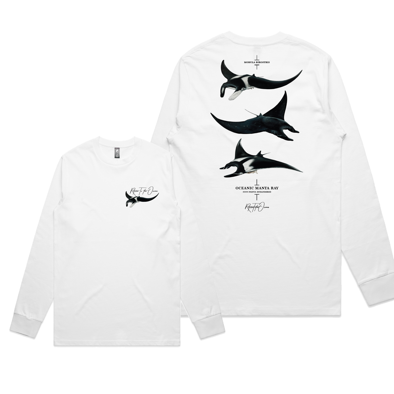 Oceanic Manta Ray Long Sleeve Tee