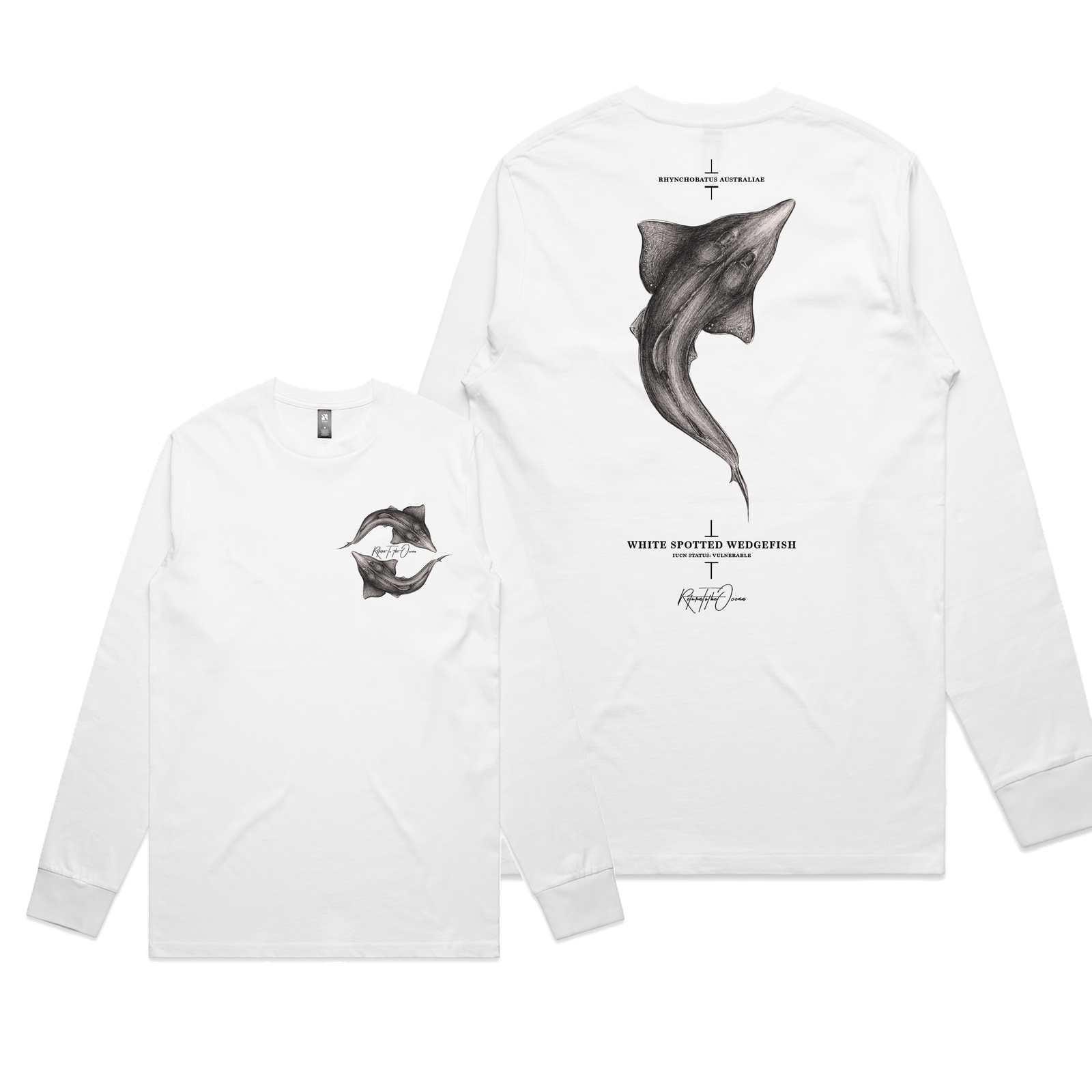 Whitespotted Wedgefish Long Sleeve Tee