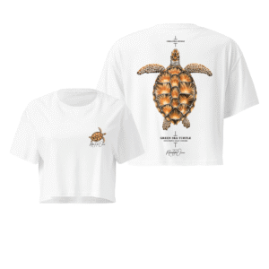 Green Turtle Crop Top